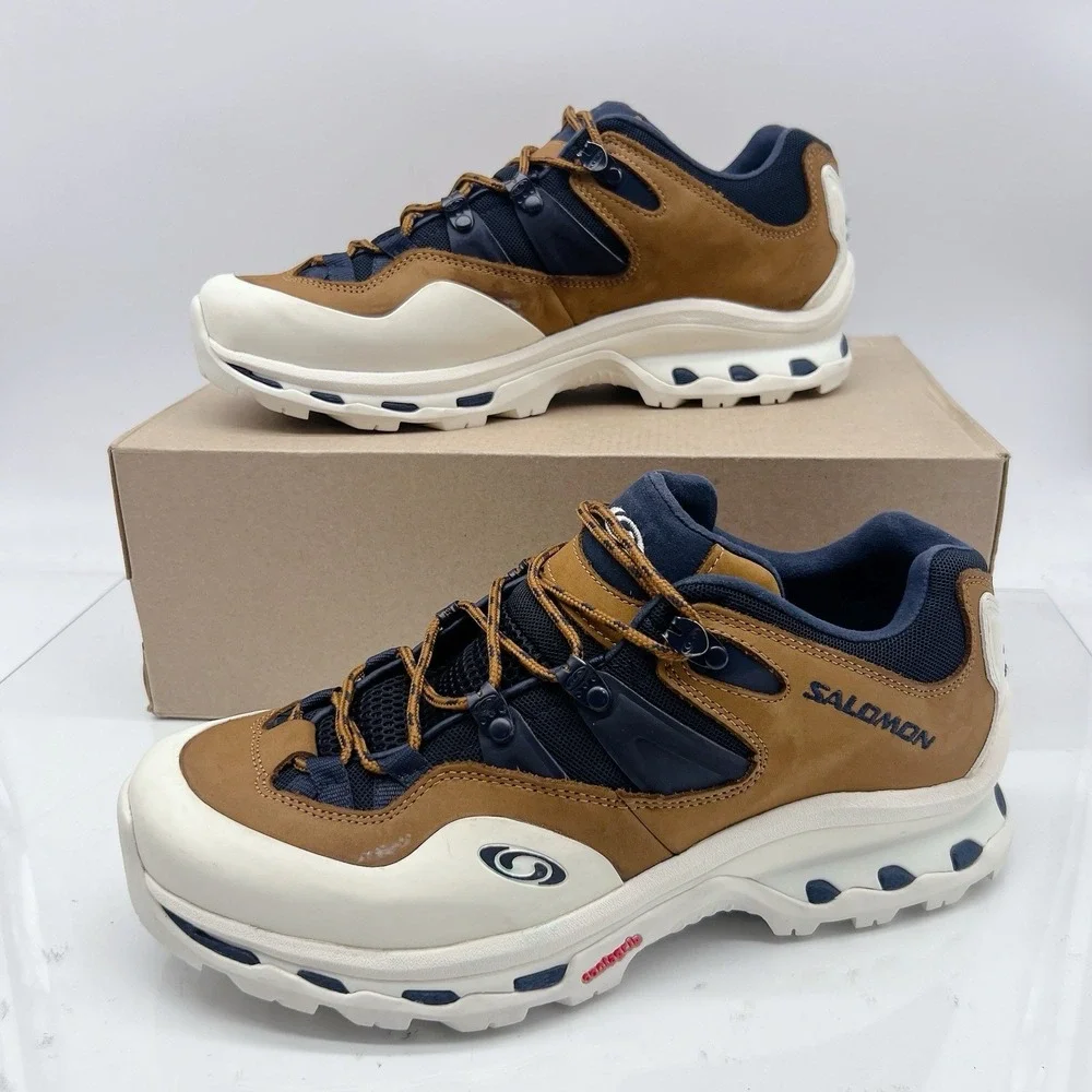 Salomon XT Quest 2 Unisex Running Shoes Sneakers Brown White Lace Up US M 9 W 10